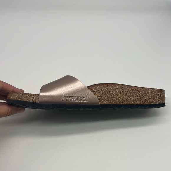 Birkenstock - Madrid Birko Flor One Adjustable Strap Slip On Copper Sandal SZ 9 - Picture 15 of 16